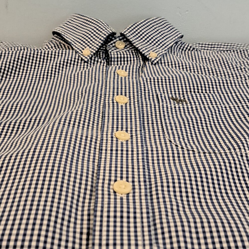 Abercrombie & Fitch Men's Small Long Sleeve Button Down Muscle Fit Plaid Shirt - Picture 6 of 15